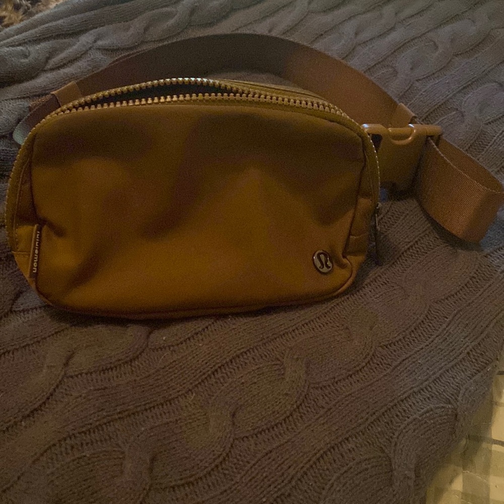 Lululemon brown belt bag/waist pack. Purchased this summer.